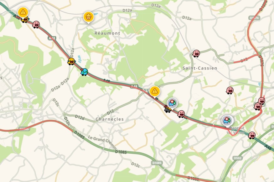 [MISE A JOUR] Un camion se couche sur l'A48 en direction de Grenoble : l'autoroute a pu rouvrir