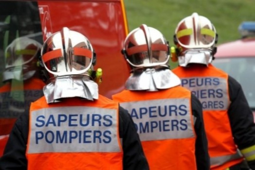 Une maison ravagée par les flammes à Bernin